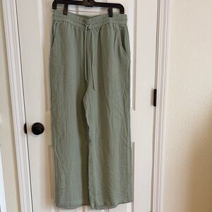 HALARA Sage Green linen pants